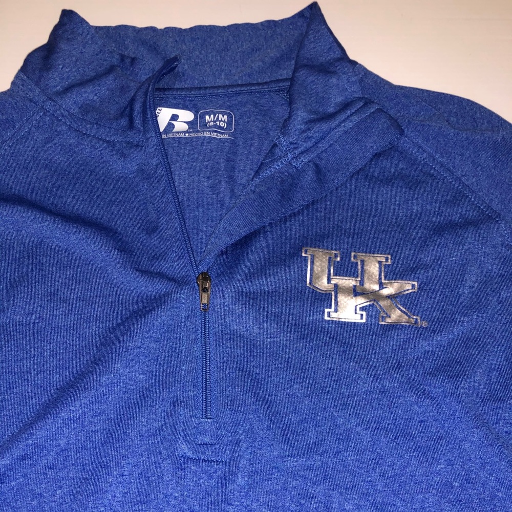 UK half zip pullover dry fit blend